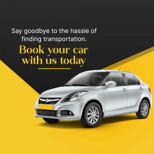 Car Booking Service Advertisement Artwork For Pinterest