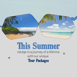 Summer Travel Packages Promotion Graphic For Google Business Profile