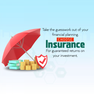 Guaranteed Insurance Financial Planning Marketing Image For WhatsApp