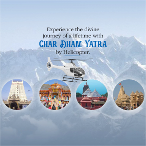 Char Dham Yatra Helicopter Service Design For Instagram