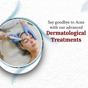 Advanced Dermatological Acne Treatment Graphic For Pinterest
