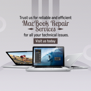 Professional MacBook Repair Services Template For Facebook