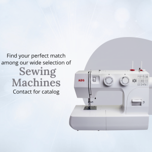 AEG Sewing Machines Catalog Promotion Advertisement For Google Business Profile