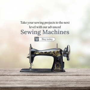 Advanced Sewing Machine Promotion Image For Instagram