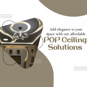 Affordable POP Ceiling Design Solutions Business Poster For Google Business Profile