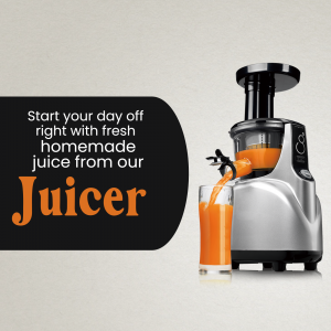 Fresh Homemade Juice Promotion Design For LinkedIn