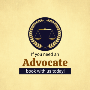 Professional Legal Services Promotion Template For LinkedIn