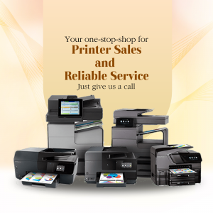 Professional Printer Sales And Repair Services Poster For X