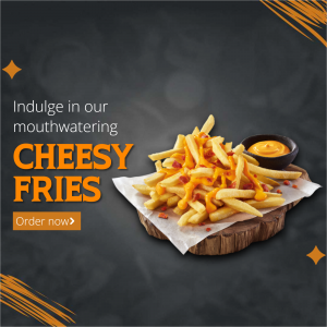 Mouthwatering Cheesy Fries Promotional Ad Image For X
