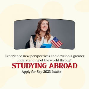 Study Abroad Program Sep 2023 Intake Promotional Banner For WhatsApp
