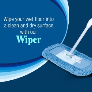 Professional Floor Wiper Advertisement Flyer For Telegram