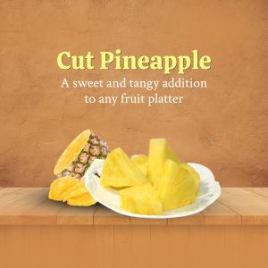 Fresh Cut Pineapple Slices Image For Threads