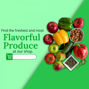 Fresh Produce Marketing Graphic Graphic For Instagram