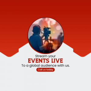 Professional Live Event Streaming Services Template For Telegram