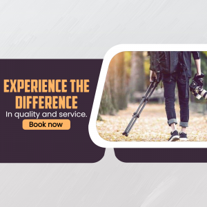 Professional Photography Services Booking Graphic For X