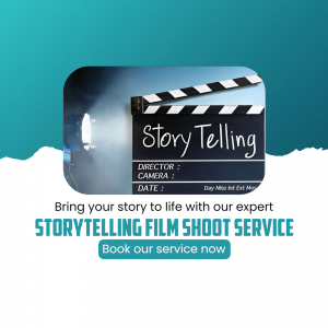 Professional Storytelling Film Shoot Services Poster For LinkedIn