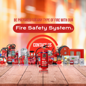 Comprehensive Fire Safety System Solutions Flyer For LinkedIn