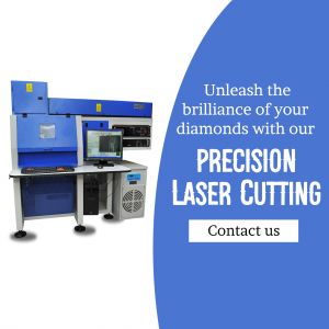 Precision Laser Diamond Cutting Machine Promotional Banner For Telegram
