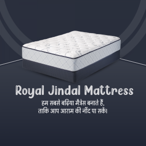 Royal Jindal Mattress Advertisement Branding Post For WhatsApp