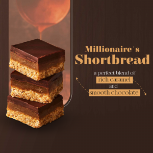 Delicious Millionaire's Shortbread Banner For Threads