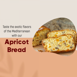 Mediterranean Apricot Bread Social Media Post Social Media Post For WhatsApp