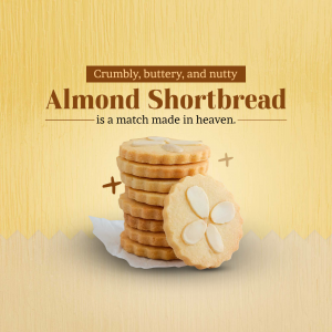 Almond Shortbread Cookies Creative Design For X