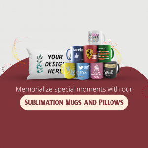 Custom Sublimation Mugs And Pillows Promotion Branding Post For Pinterest