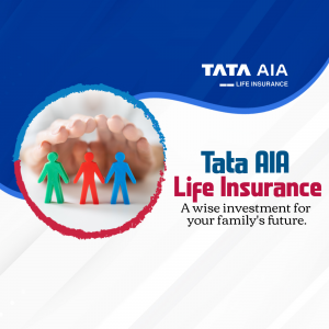 Tata AIA Life Insurance Financial Planning Social Media Post For Facebook
