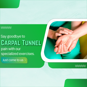 Carpal Tunnel Pain Relief Exercises Social Media Post For LinkedIn