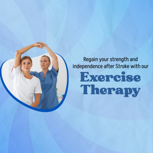 Stroke Recovery Exercise Therapy Flyer For Telegram