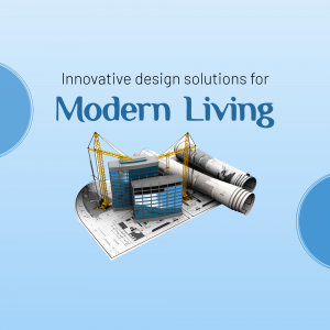 Innovative Design Solutions For Modern Living Poster For Facebook