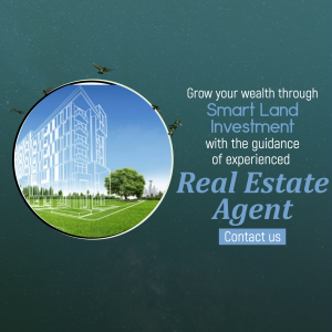 Smart Land Investment Real Estate Promotion Image For X