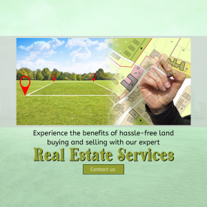Professional Land Real Estate Services Graphic For Twitter