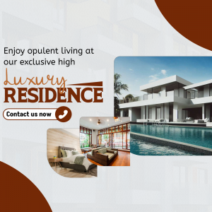 Luxury Real Estate Promotional Graphic Advertisement For Instagram