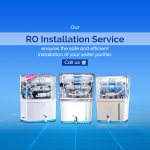 Professional RO Water Purifier Installation Service Marketing Image For Facebook