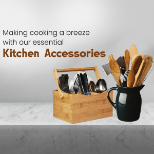 Essential Kitchen Accessories Organizer Artwork For Google Business Profile