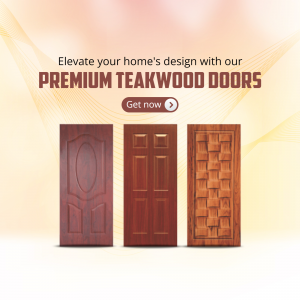 Premium Teakwood Doors Collection Branding Post For Threads