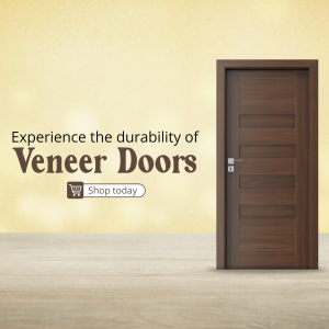 Durable Veneer Door Advertisement Marketing Image For Threads