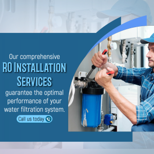 Professional RO Installation Services Business Poster For Google Business Profile