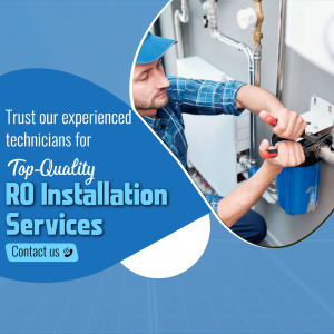 Professional RO Installation Services Banner For X