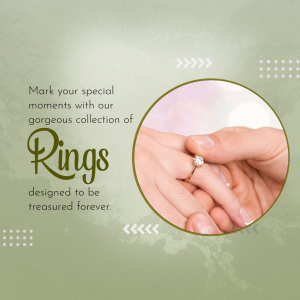 Elegant Jewelry Ring Collection Advertisement Post For Threads