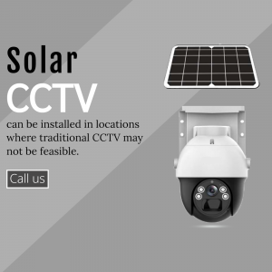 Solar Powered CCTV Security Camera Advertisement For Google Business Profile