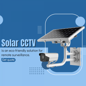 Solar Powered CCTV Security Camera Post For Instagram