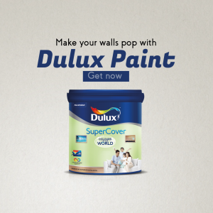 Dulux SuperCover Interior Paint Advertisement Marketing Image For Twitter
