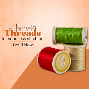 High-Quality Sewing Threads Flyer For Google Business Profile