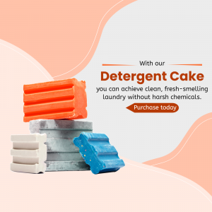 Natural Detergent Cake Advertisement Template For X