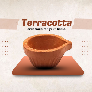 Terracotta Diya Clay Lamp Banner For Facebook