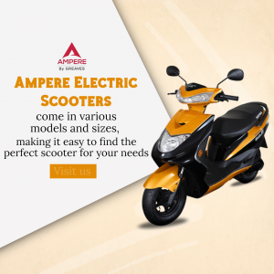 Ampere Electric Scooters Promotion Branding Post For Instagram