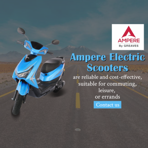 Ampere Electric Scooter Promotional Ad Template For Google Business Profile
