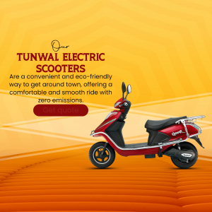 Tunwal Electric Scooter Promotional Ad Graphic For Facebook